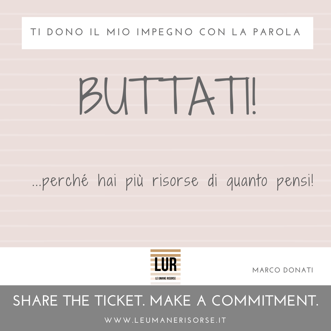 BE A GIVER! — ticket 10