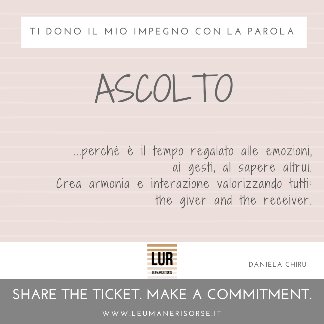 BE A GIVER! — ticket 107