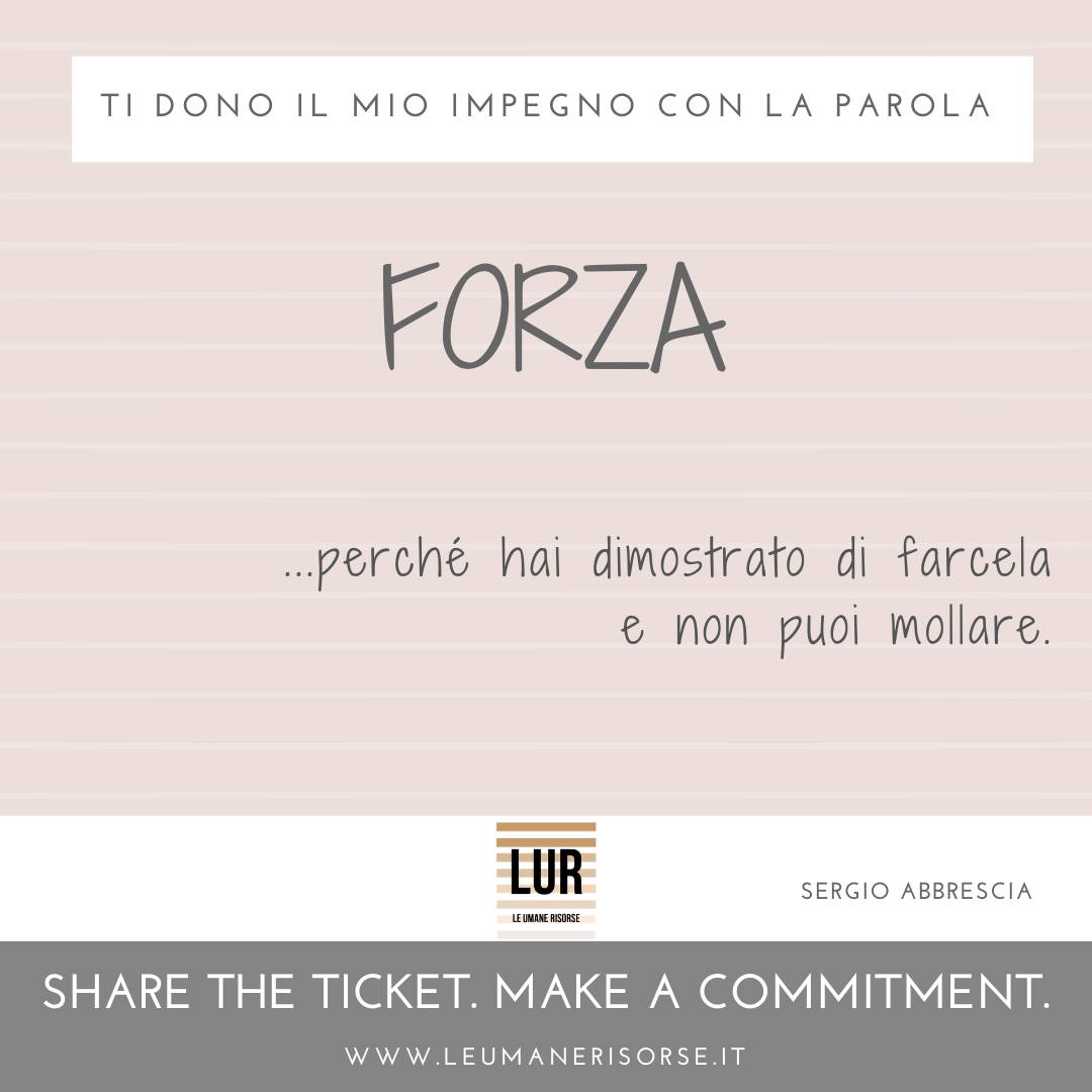 BE A GIVER! — ticket 43