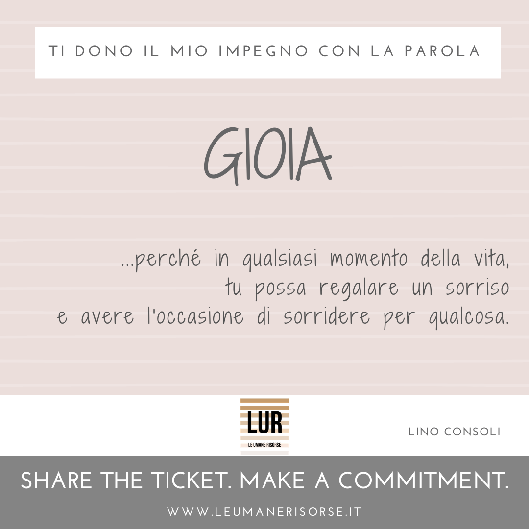 BE A GIVER! — ticket 47