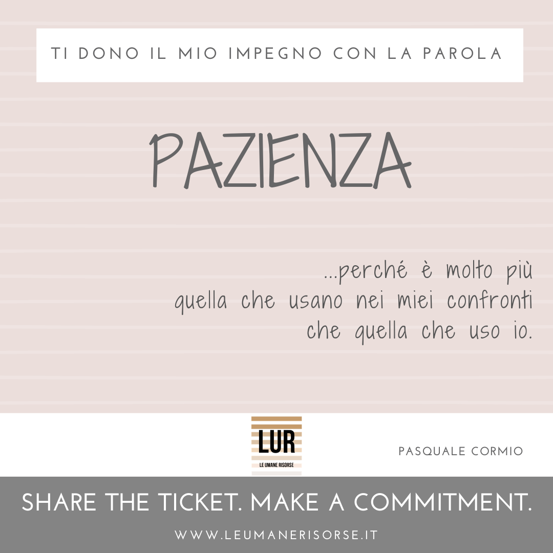BE A GIVER! — ticket 66