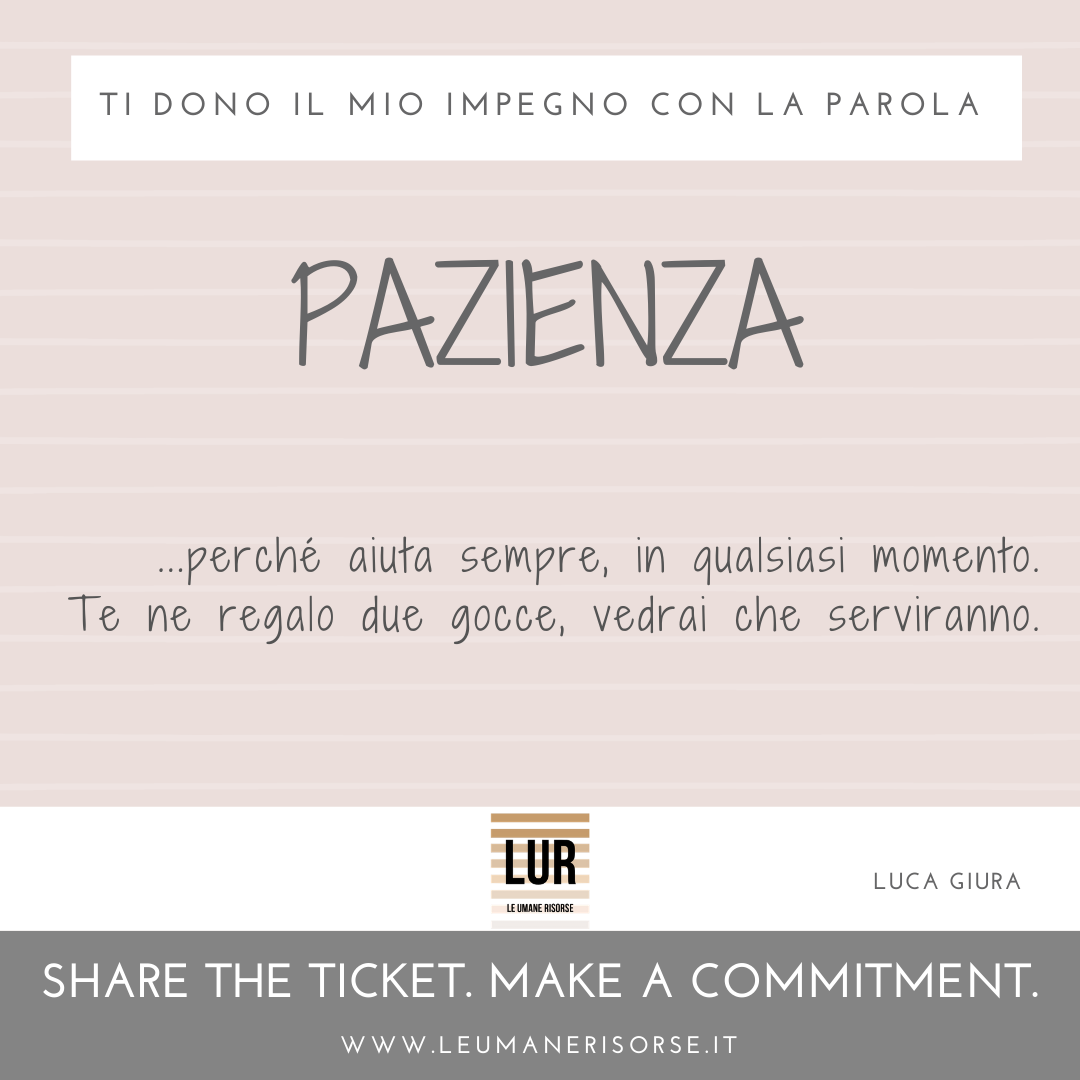 BE A GIVER! — ticket 67